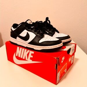 Nike Black and White Dunk Sneakers